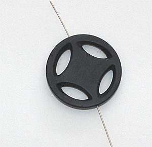 Black stone fylld cirkel 35 mm