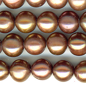 Sötvattenspärla Potato brun 6-7 mm