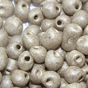 Glaspärla matt khaki 3,5 mm