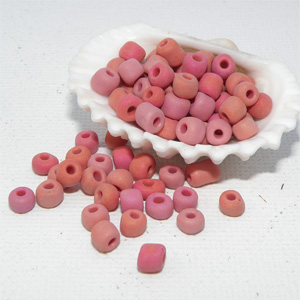 Glaspärla matt rosa ca 4 mm, 10 gram