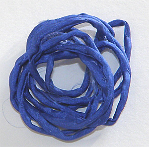 Habotai silkesband kornblå 110 cm