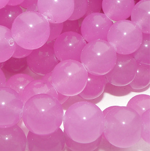 Malaysian jade violet slät rund 12 mm