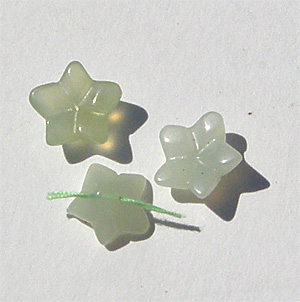 New jade blomma 15×8 mm