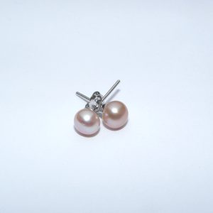 Örhänge Sterling Silver/rosa sötvattenspärla 5-6 mm