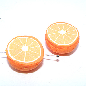 Polymer mandarinhalva ca 22×11 mm