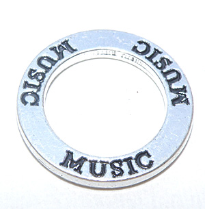 Tibetsilver affirmationsring ”Music” 22 mm