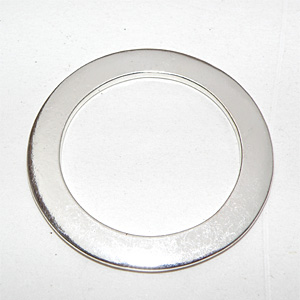 Silverfärgad ring 45 mm