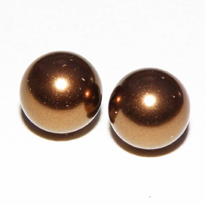 South Sea shell halvborrad kaffebrun pärla 8 mm
