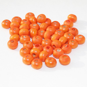 Träkulor orange 5,5 mm