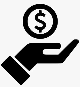 hand dollar icon