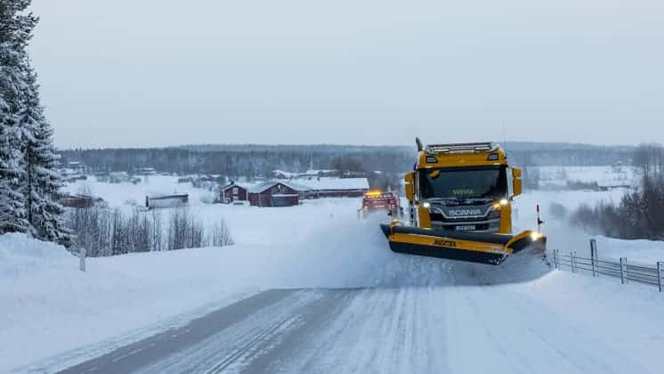 Picture of road maintenance in Örnsköldsvik