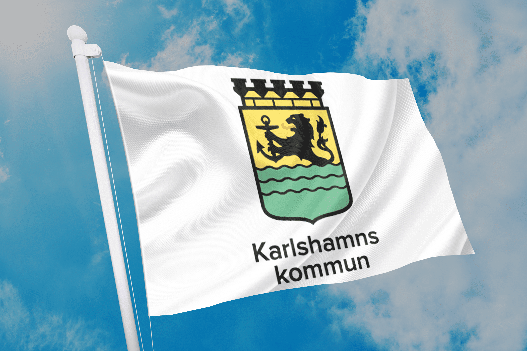 Karlshamns kommun flagga