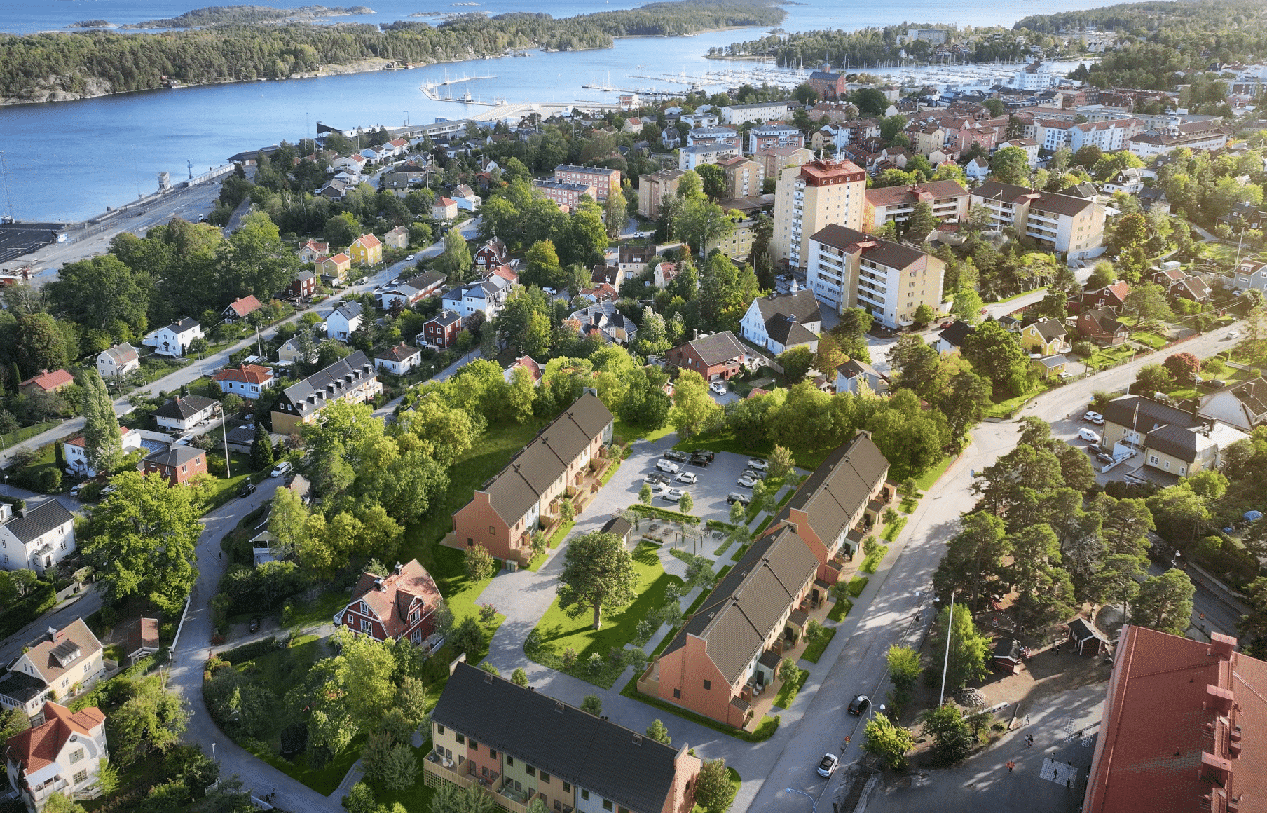 Vy över Nynäshamn