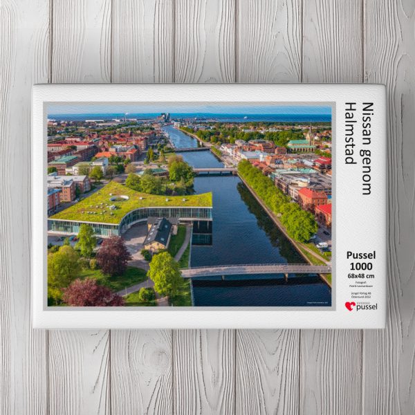 Nissan genom Halmstad<br>Pussel 1000 bitar