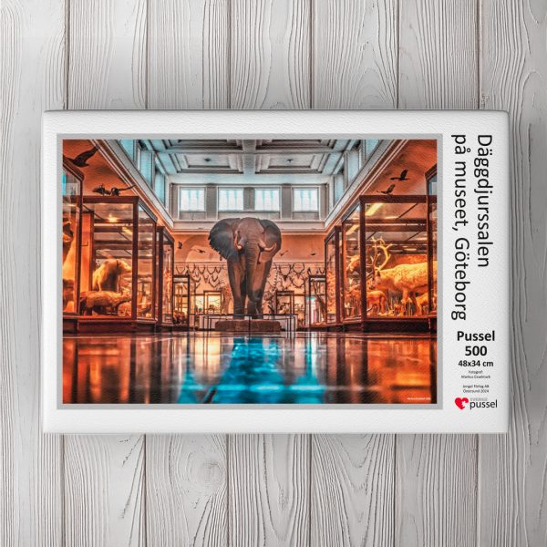 Däggdjurssalen på museet, Göteborg<br>Pussel 500 bitar