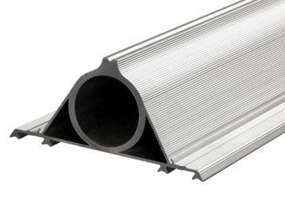 Sujeción SVETOCH CONSOLE DUO para el montaje rápido de tubos de perfiles de aluminio SVETOCH. Especialmente indicado para calles y alumbrado de cortesía.