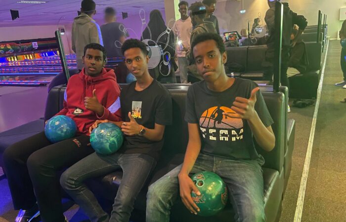 Bowling og pizzakveld.