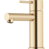 Mora INXX II Sharp. Tvättställsblandare med energi- och vattenbesparande konstantflödesstrålsamlare, 5 l/min. Flexibla anslutningsrör i metallomspunnen Soft PEX®, 3/8". Borstad mässing.