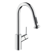 Hansgrohe Talis S2 Variarc Köksblandare med utdragbar handdusch med normal- & duschstråle. 35 mm hål i bänk. Ansl.slang med R10 lekande mutter. Vikbar för installation framför inåtgående fönster, min. höjd 70 mm.