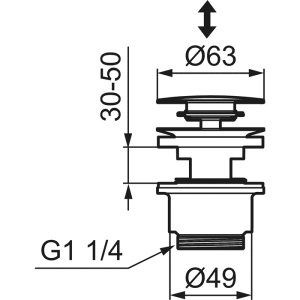 Mora INXX II Push-down - Typ: Polerad Mässing - Bild 2