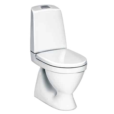 WC-stol 2/4 l med dolt S-lås. Ceramic plus, hårdsits med Soft close & Quick release.