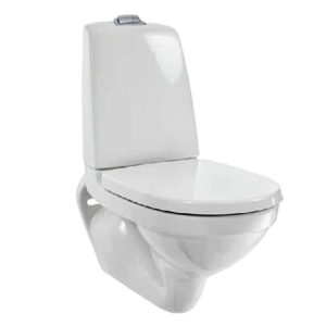 WC-stol 2/4 l för väggmontage. Ceramic plus, hårdsits med Soft close & Quick release.