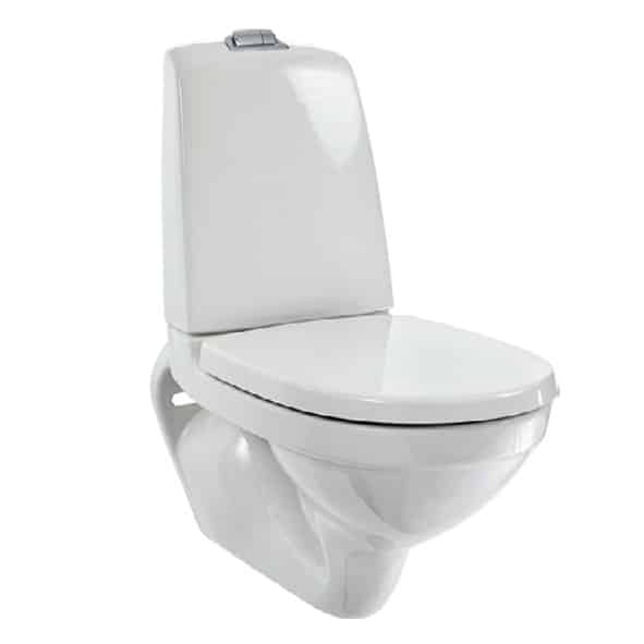 WC-stol 2/4 l för väggmontage. Ceramic plus, hårdsits med Soft close & Quick release.