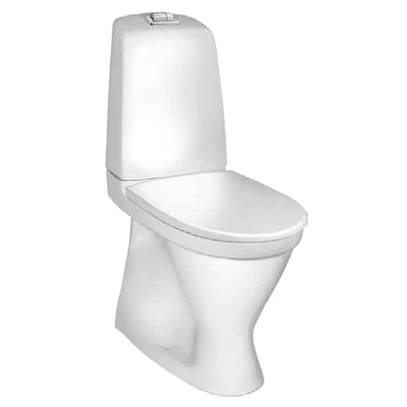 Förhöjd WC-stol 2/4 l med doltS-lås. Ceramic plus, hårdsits med Soft close & Quick release.