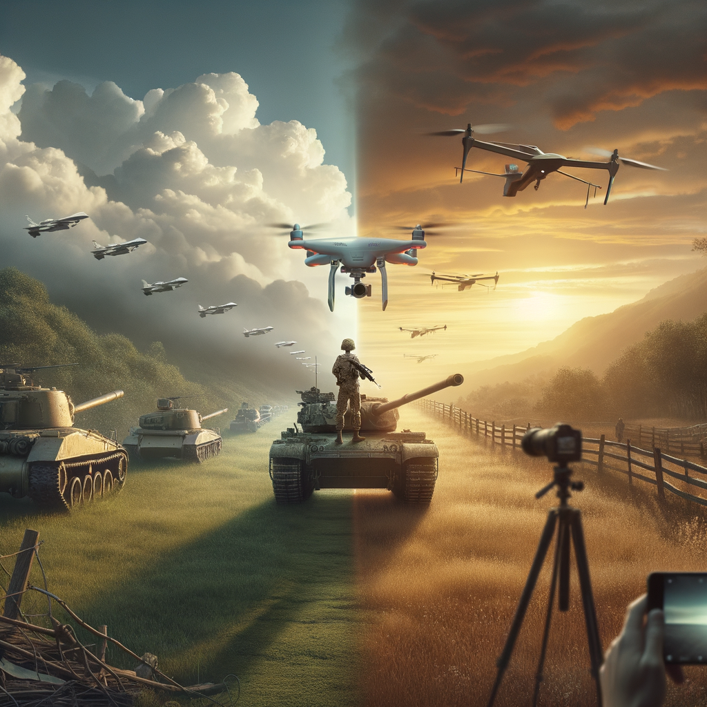Unleashing Power: Modern Warfare's Transformation with Drones and Tanks