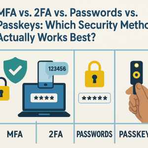 Read more about the article MFA vs. 2FA vs. Passwords vs. Passkeys: Which Security Method Actually Works Best?