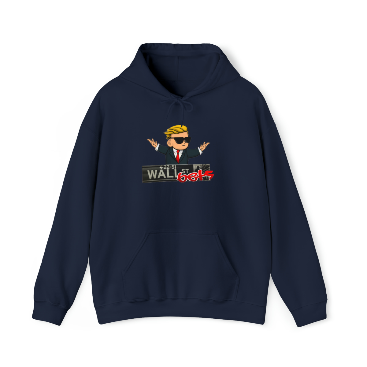 Wally Hoodie (wallstreetsbets) finns i flera färger. Unisex - Bild 29
