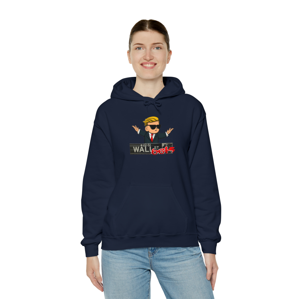 Wally Hoodie (wallstreetsbets) finns i flera färger. Unisex - Bild 34