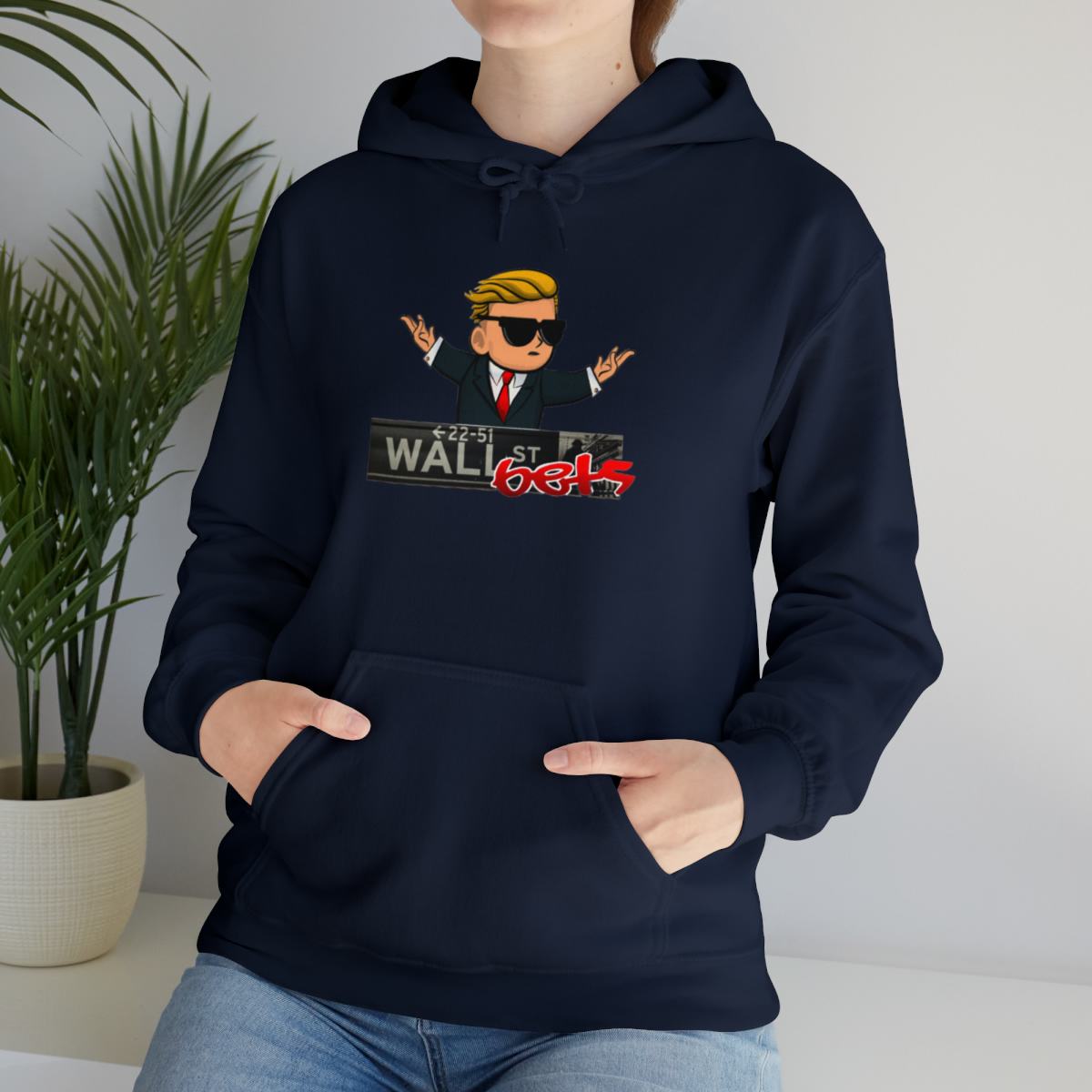 Wally Hoodie (wallstreetsbets) finns i flera färger. Unisex - Bild 36