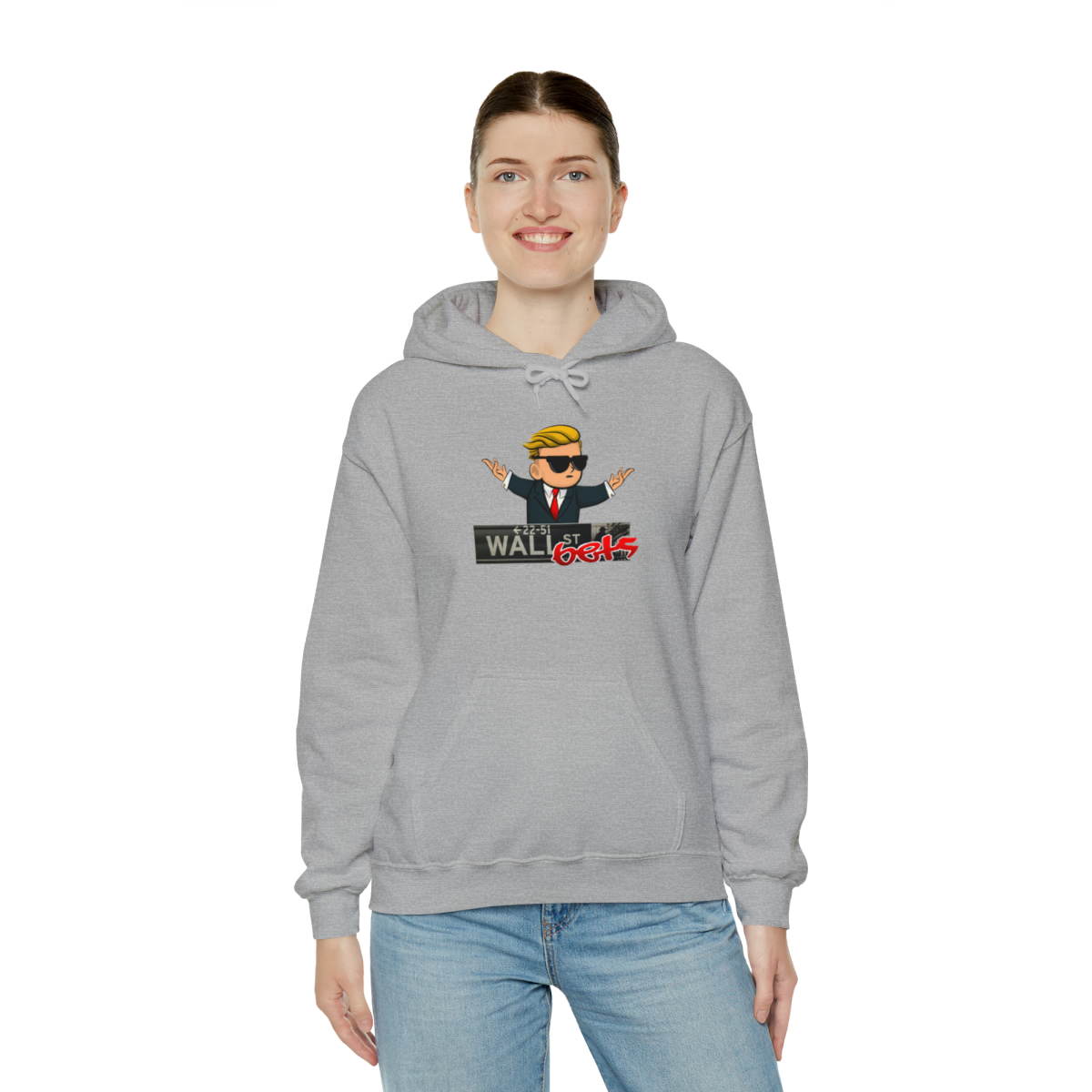 Wally Hoodie (wallstreetsbets) finns i flera färger. Unisex - Bild 25