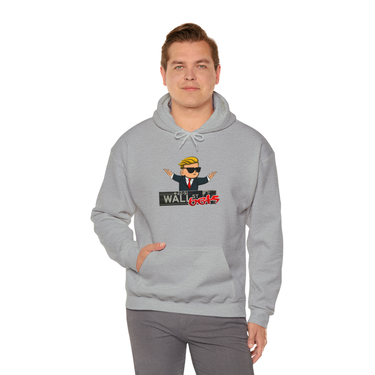 Wally Hoodie (wallstreetsbets) finns i flera färger. Unisex - Bild 26