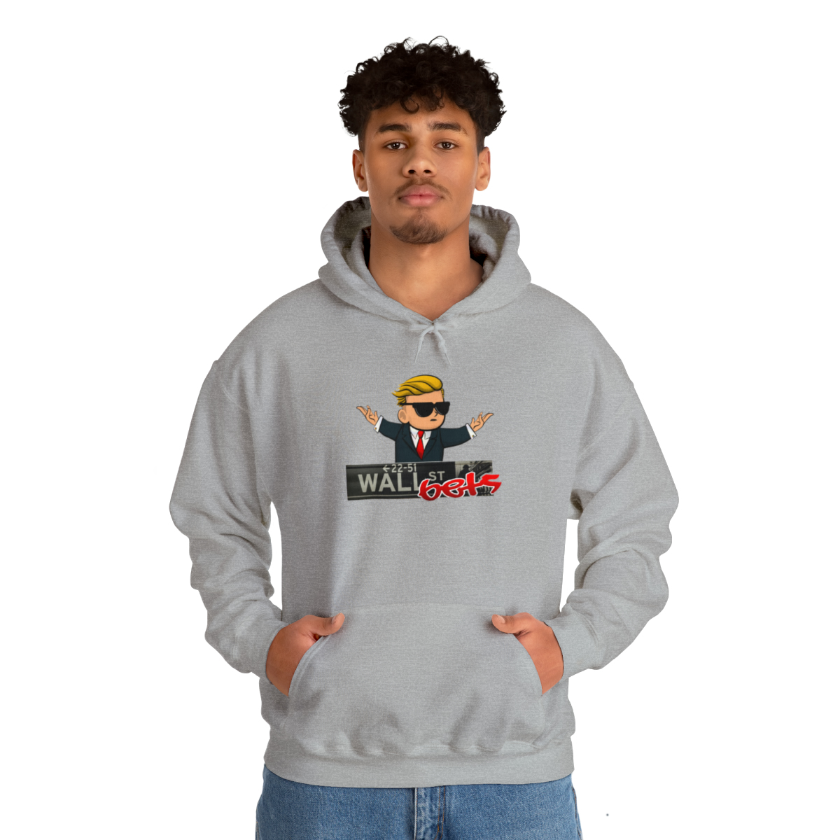 Wally Hoodie (wallstreetsbets) finns i flera färger. Unisex - Bild 19