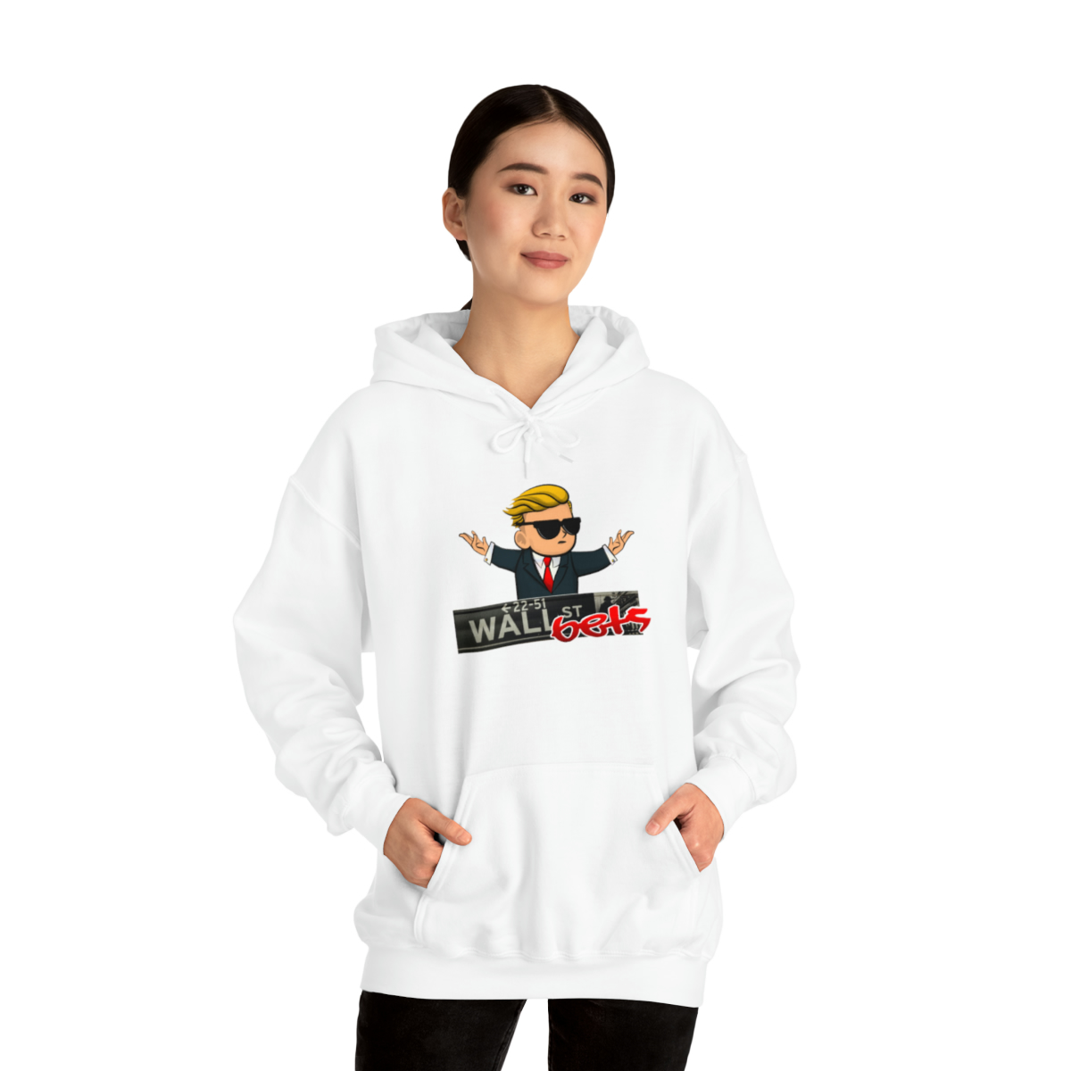 Wally Hoodie (wallstreetsbets) finns i flera färger. Unisex - Bild 15