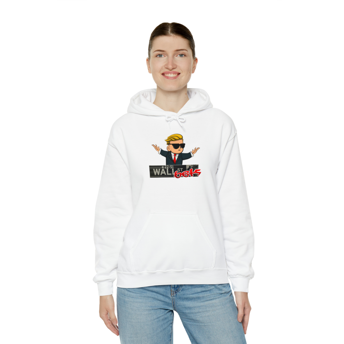 Wally Hoodie (wallstreetsbets) finns i flera färger. Unisex - Bild 16