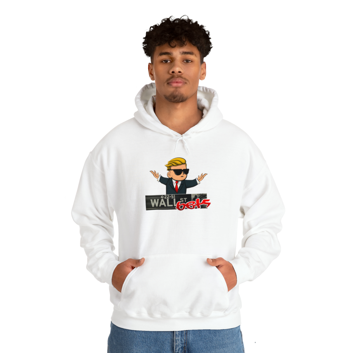 Wally Hoodie (wallstreetsbets) finns i flera färger. Unisex - Bild 10
