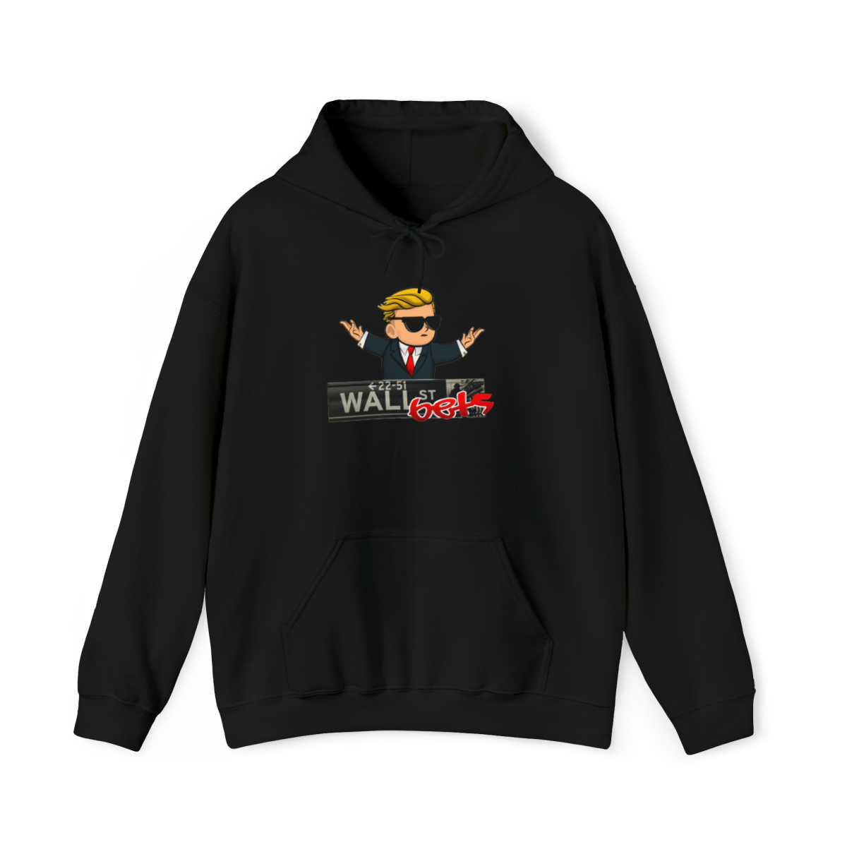 Wally Hoodie (wallstreetsbets) finns i flera färger. Unisex - Bild 2