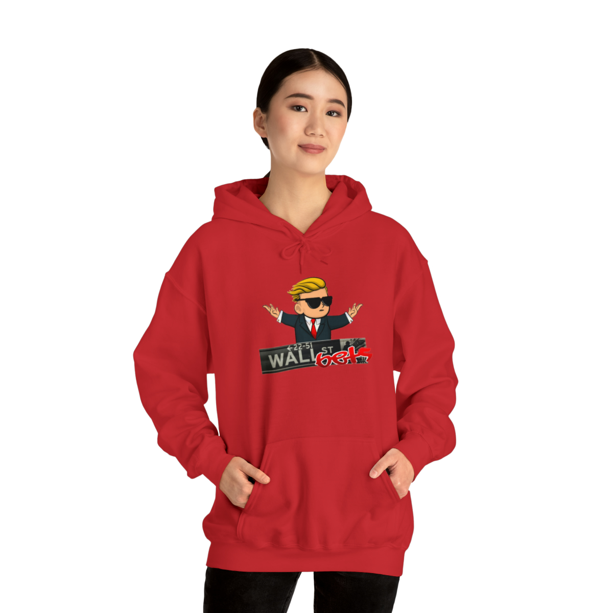 Wally Hoodie (wallstreetsbets) finns i flera färger. Unisex - Bild 51