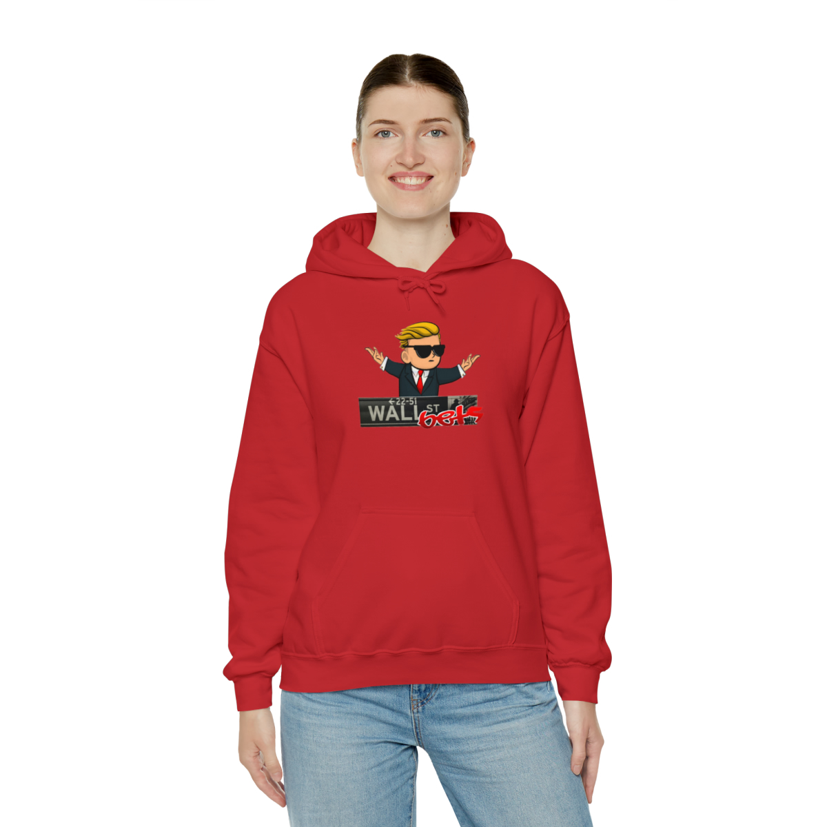 Wally Hoodie (wallstreetsbets) finns i flera färger. Unisex - Bild 52