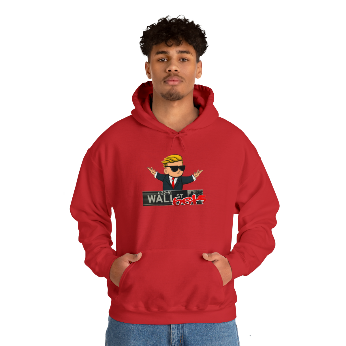 Wally Hoodie (wallstreetsbets) finns i flera färger. Unisex - Bild 46