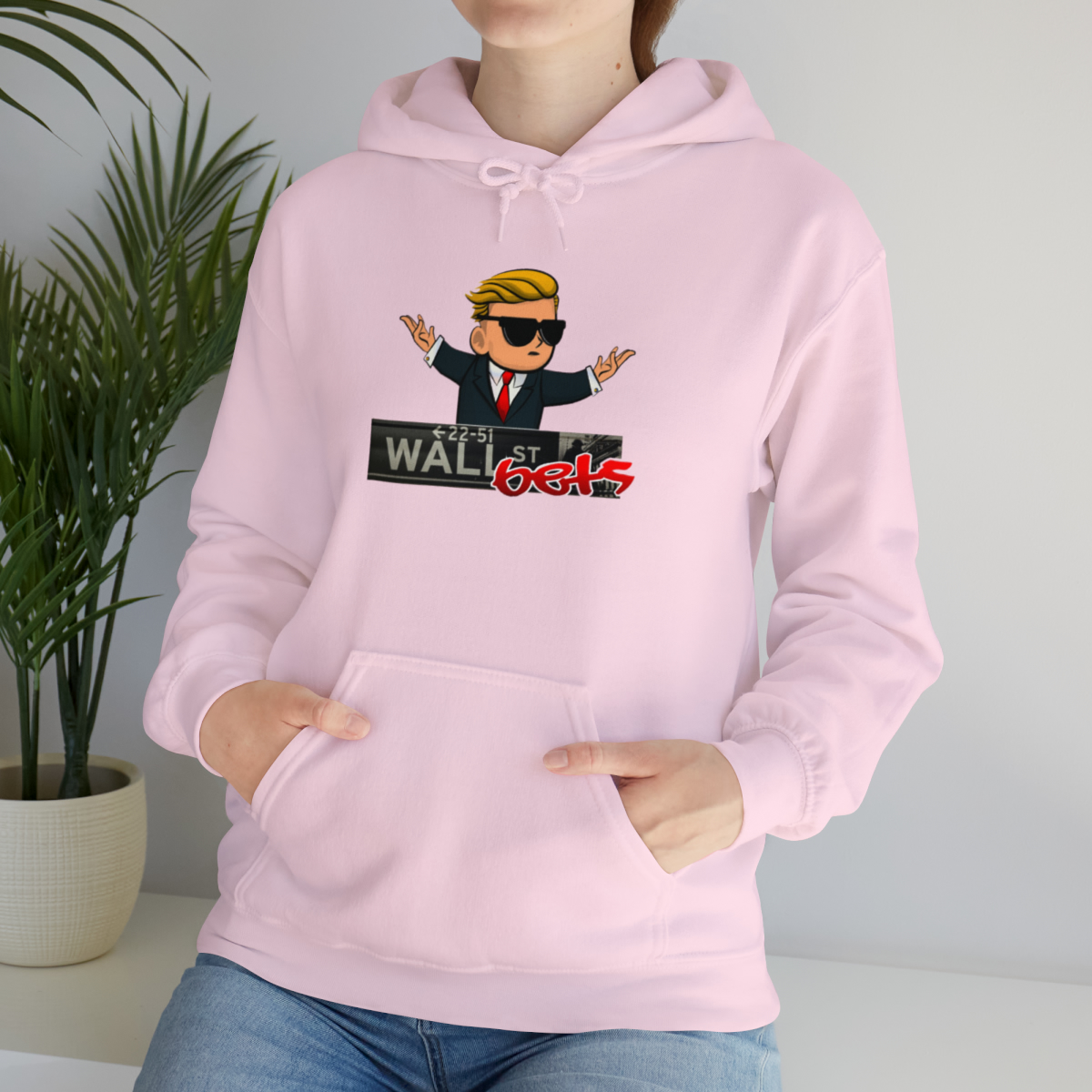 Wally Hoodie (wallstreetsbets) finns i flera färger. Unisex - Bild 45