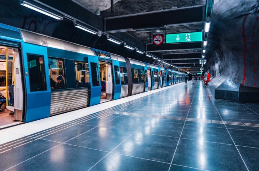  توقف قطارات ميترو الخط الأخضر في ستوكهولم