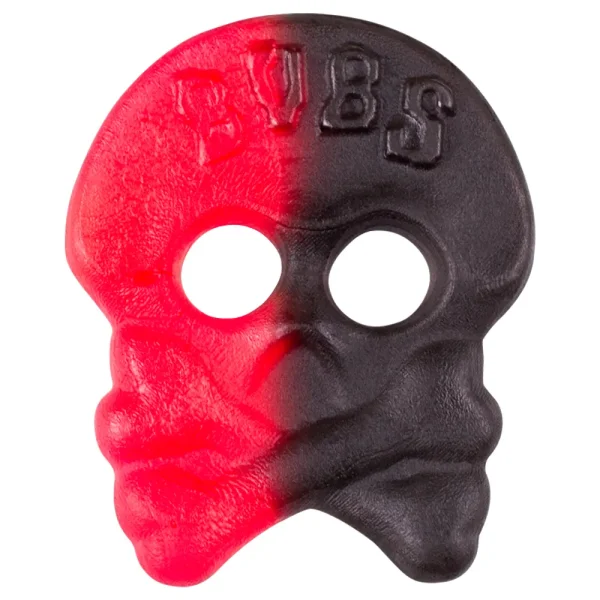 Raspberry/Liquorice Skull