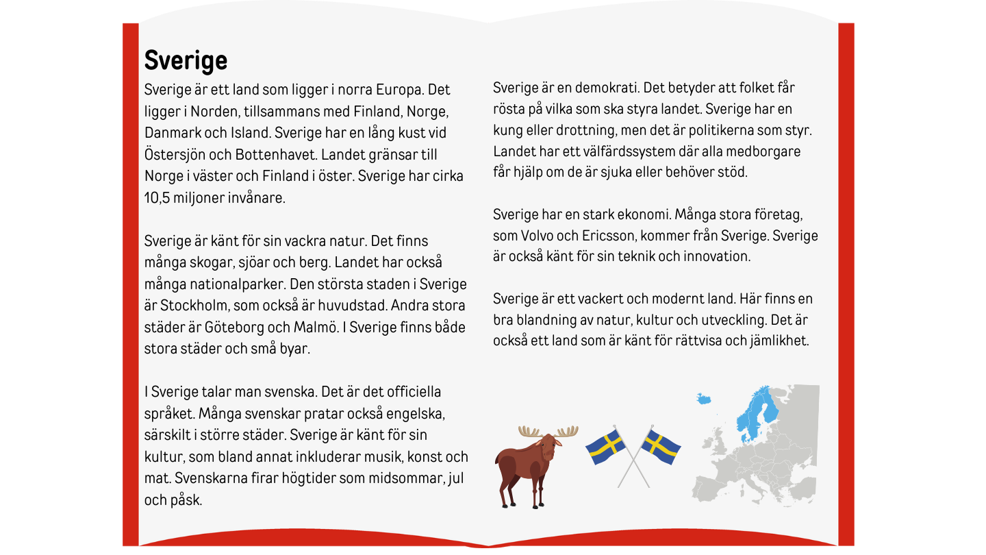 Informativ Text Faktatext (1) - Swedish Language
