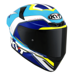 KYT TT-COURSE Grand Prix (Vit/Ljusblå)