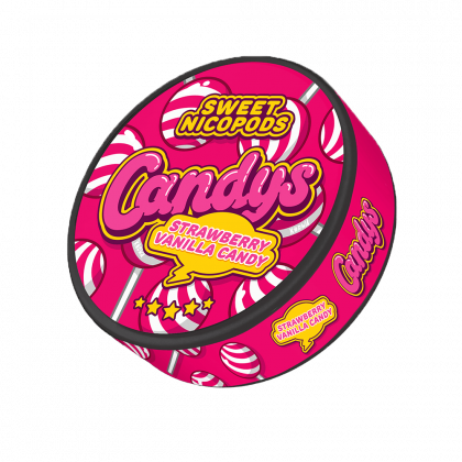 Candy's Strawberry Vanilla Candy All White Snus