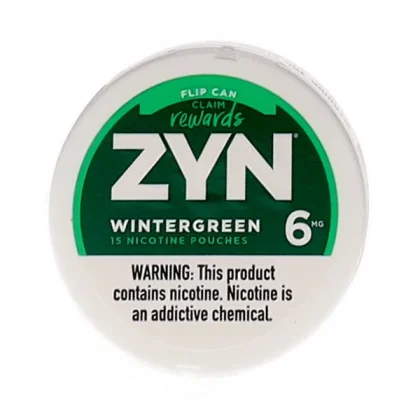 ZYN WINTERGREEN 15 NICOTINE POUCHES 3-6MG